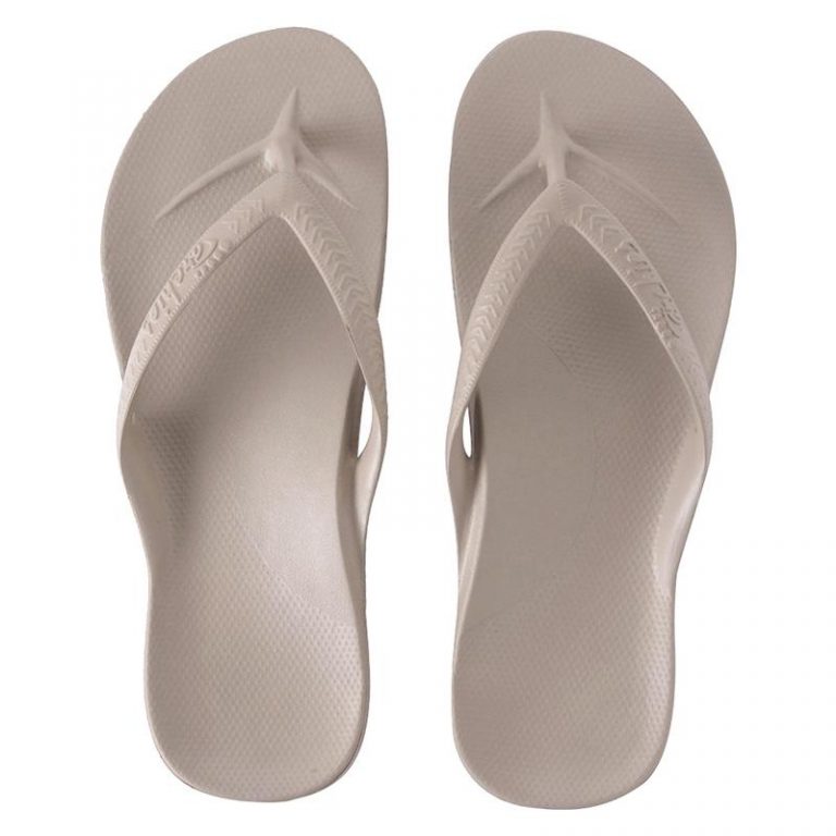 thongs with high arch support
